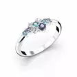 Festive Nelly Blue timanttisomus 0,03 ct - Valkokultasormukset - 14-609-019B-VK-160 - 1