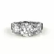 Festive Trilogy Trend timanttisormus 3,40 ct - Sivukivisormukset - 14-445-340F-VK-150 - 2
