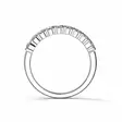 Festive timanttisormus Sophia 0,45 ct valkokulta - Sivukivisormukset - 14-351-045-VK-150 - 2