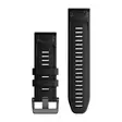 Garmin QuickFit 26mm silikoniranneke musta 010-13281-00 - Garmin rannekkeet - 010-13281-00 - 2