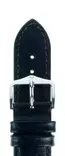 Hirsch Highland nahkaranneke musta L 30 mm - Kellon rannekkeet - 04302050-2-30 - 1