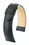 Hirsch Kent Artisan nahkaranneke L musta - Kellon rannekkeet - 01002050-2-20 - 1