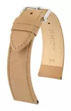 Hirsch Osiris nahkaranneke beige M 20 mm - Kellon rannekkeet - 03433190-2-20 - 1