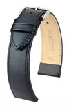 Hirsch Osiris nahkaranneke musta XL 20 mm - Kellon rannekkeet - 03475250-2-20 - 1