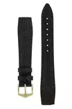 Hirsch Rainbow nahkaranneke musta M Open end - Kellon rannekkeet - 12302650OE-1-10 - 1