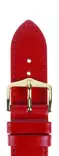 Hirsch Umbria nahkaranneke punainen M 20 mm - Kellon rannekkeet - 13700220-1-20 - 1
