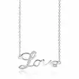Hopeinen tekstikaulakoru Love - Hopeakorut - HMN090 - 1