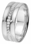 Kohinoor Eeva kihlasormus valkokulta 7 mm 013-933V - Valkokultasormukset - 013-933V-150 - 1