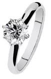 Kohinoor Rosa Timanttisormus 933-260V-100B4 1,00 ct - Solitaire sormukset - 933-260V-100B4-150 - 1