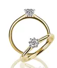 Kohinoor Rosa timanttisormus 033-260-23 - Solitaire sormukset - 033-260-23-150 - 2