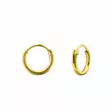 Kullatut hopeakorvarenkaat 1,2 mm - Hopeakorut - HME410 - 1