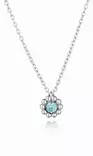 Lumoava Daisy riipus sininen pieni - Hopeakorut - L56248140400 - 1