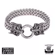 Northern Viking Jewelry Guardian Wolf Rannekoru NVJRA030 - Teräskorut - NVJRA030 - 1