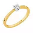 Sandberg Aamukaste timanttisormus A-50 0,14 ct - Solitaire sormukset - A-50-14K-150 - 2