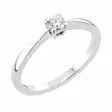 Sandberg Aamukaste timanttisormus A-50w 0,14 ct - Solitaire sormukset - A-50w-14K-150 - 3