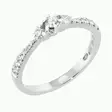 Sandberg Aurinkotuuli Timanttisormus 0,24 ct V-419w - Sivukivisormukset - V-419w-150 - 1