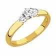 Sandberg Aurinkotuuli V-410 0,34ct 18K - Sivukivisormukset - V-410-150 - 1