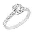 Sandberg Toivomuslähde V-705w 0,39 ct - Halosormukset - V-705w-14K-150 - 1