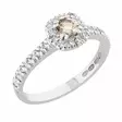 Sandberg Toivomuslähde V-710w Morganiitti Peach 0,23ct - Halosormukset - V-710w-mr-160 - 1