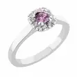 Sandberg Toivomuslähde V-713w-pink 0,11ct - Halosormukset - V-713w-pink-160 - 1