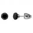 Titaanikorvakorut musta zirkonia 5 mm - Muotikorut - HME920 - 1