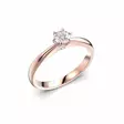 Festive Classic 23 Timanttisormus 0,30 ct punakulta - Solitaire sormukset - 14-686-030-PK-150 - 1