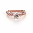 Festive Feeniks Lux Oval Laboratoriotimanttisormus 0,56 ct punakulta - Laboratoriotimanttisormukset - 14-716-056L-PK-150 - 2