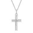Hopeinen rippiristi timantilla 3256720540 - Hopeakorut - 3256720540 - 1