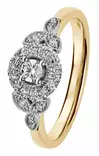 Kohinoor Clara Queen timanttisormus 033-269-22 - Halosormukset - 033-269-22-150 - 1