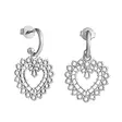 Lempikoru Pitsisydän hopeiset korvarenkaat 3331200000 - Hopeakorut - 3331200000 - 1