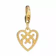 Lumoava Helmi Sydän Charm kullattu L61254100000 - Hopeakorut - L61254100000 - 1