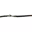 Lumoava ruskea punottu pyöreä nahkanauha - Nahkakorut - 919151500 - 1