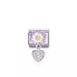 Nomination Classic Lilac Daisy Heart - Muotikorut - 33181410 - 1