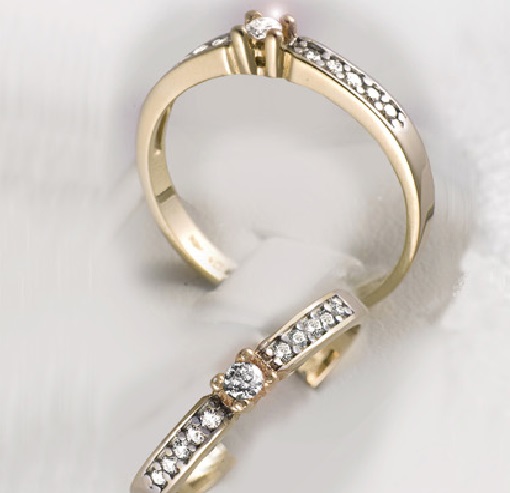 C.Granit timanttisormus 09024-05 - Sivukivisormukset - 09024-05-180 - 1