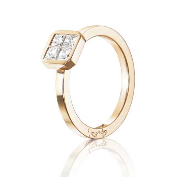 Efva Attling 4 Love 0,40 ct timanttisormus 13-101-01554 - Halosormukset - 13-101-01554-150 - 1