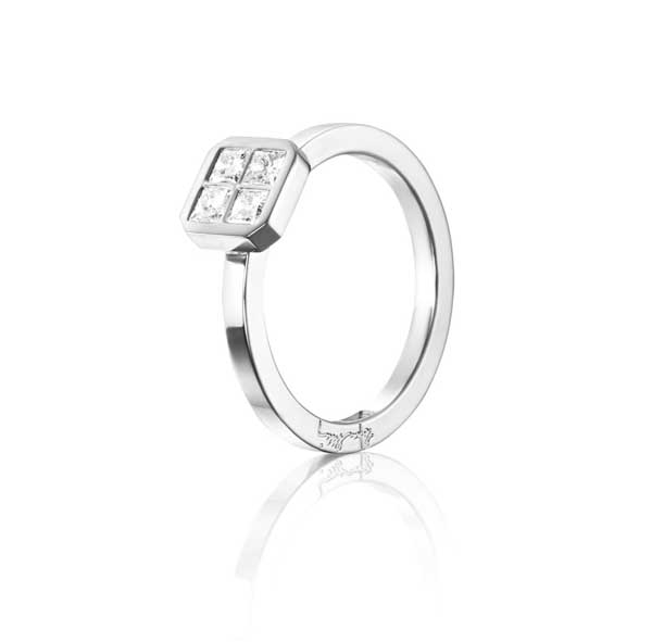 Efva Attling 4 Love 0,40 ct timanttisormus 13-102-01554 - Halosormukset - 13-102-01554-150 - 1