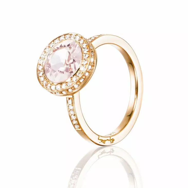 Efva Attling Halo Morganite timanttisormus 13-101-01915 - Halosormukset - 13-101-01915-150 - 1