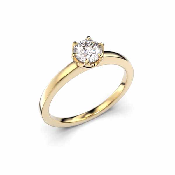 Festive Adele laboratoriotimanttisormus 0,50 ct keltakulta - Laboratoriotimanttisormukset - 14-651-050L-KK-150 - 1