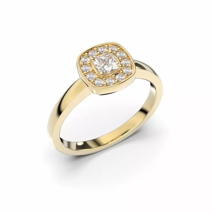 Festive Alicia timanttisormus 0,33 ct - Halosormukset - 503-033-KK - 1