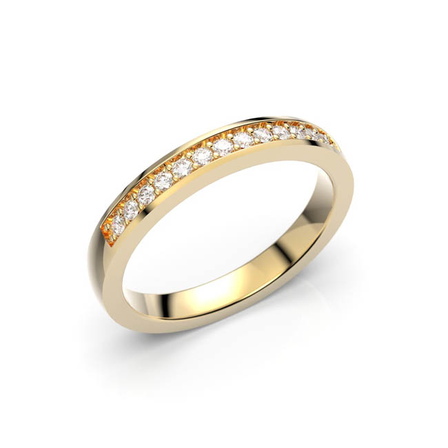 Festive Ariel timanttisormus 0,13 ct - Rivitimanttisormukset - 498-013-KK - 1