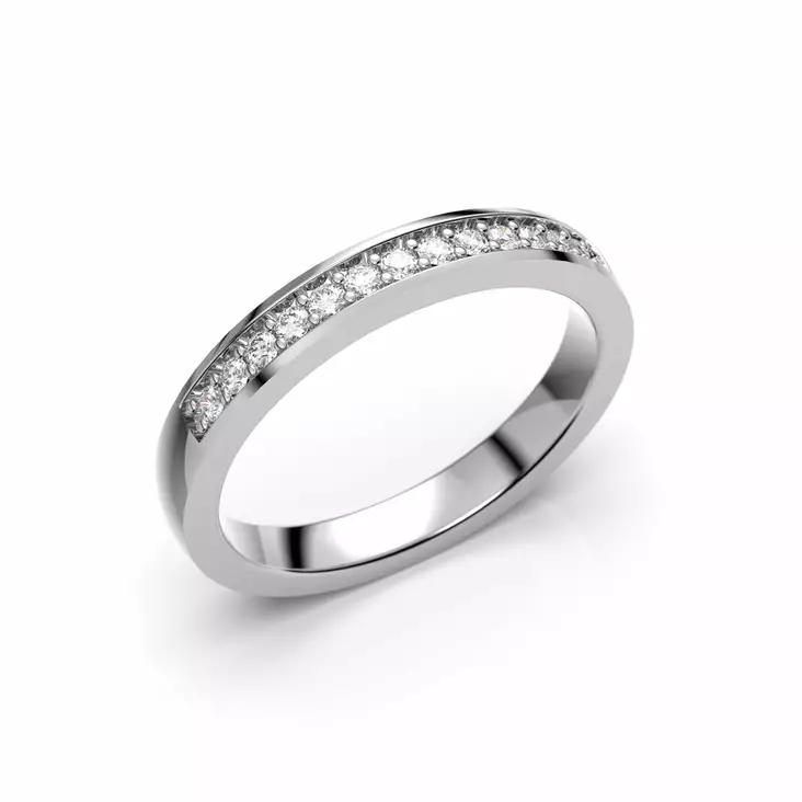 Festive Ariel timanttisormus 0,13 ct - Rivitimanttisormukset - 498-013-VK - 1