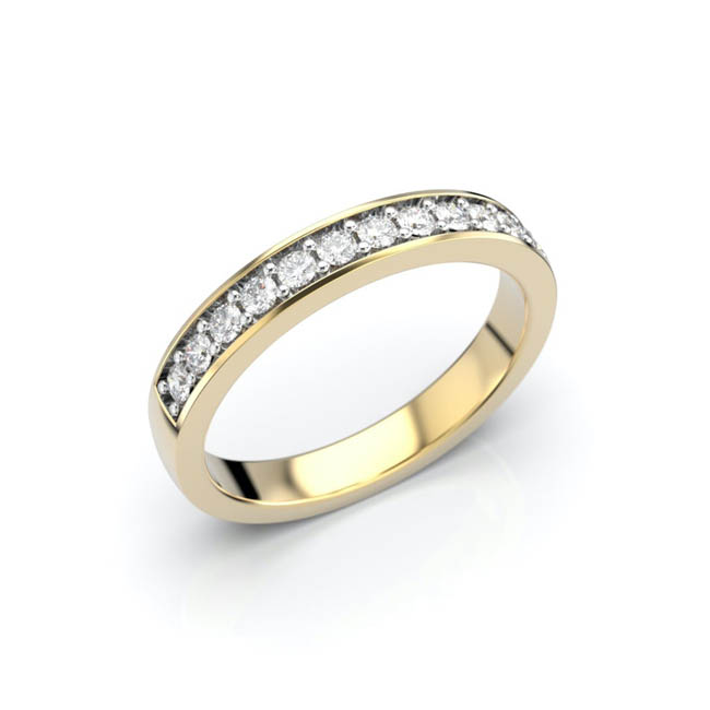 Festive Ariel timanttisormus 0,24 ct - Rivitimanttisormukset - 402-024-KK - 1