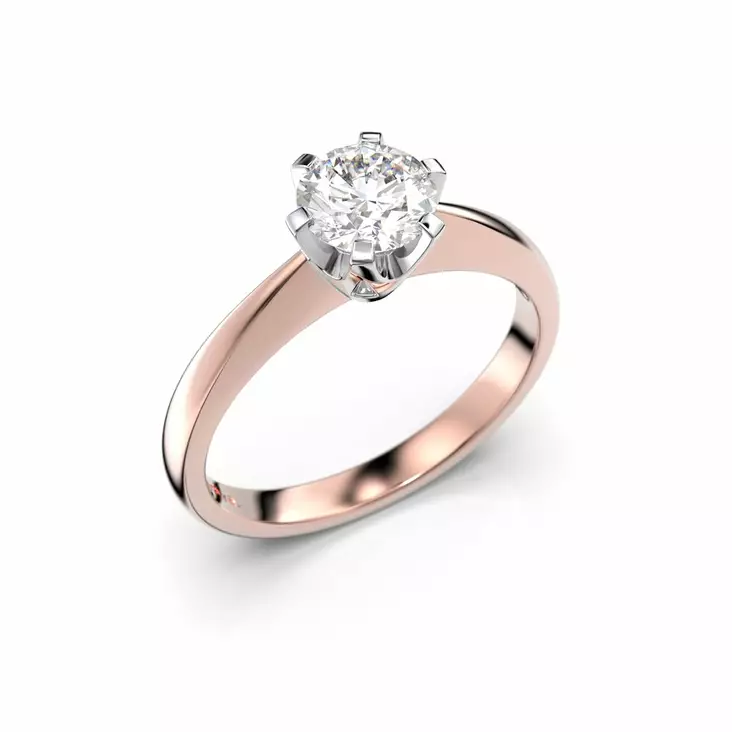 Festive Classic Timanttisormus 0,60 ct Punakulta 14K - Solitaire sormukset - 14-204-060-PV-150 - 1
