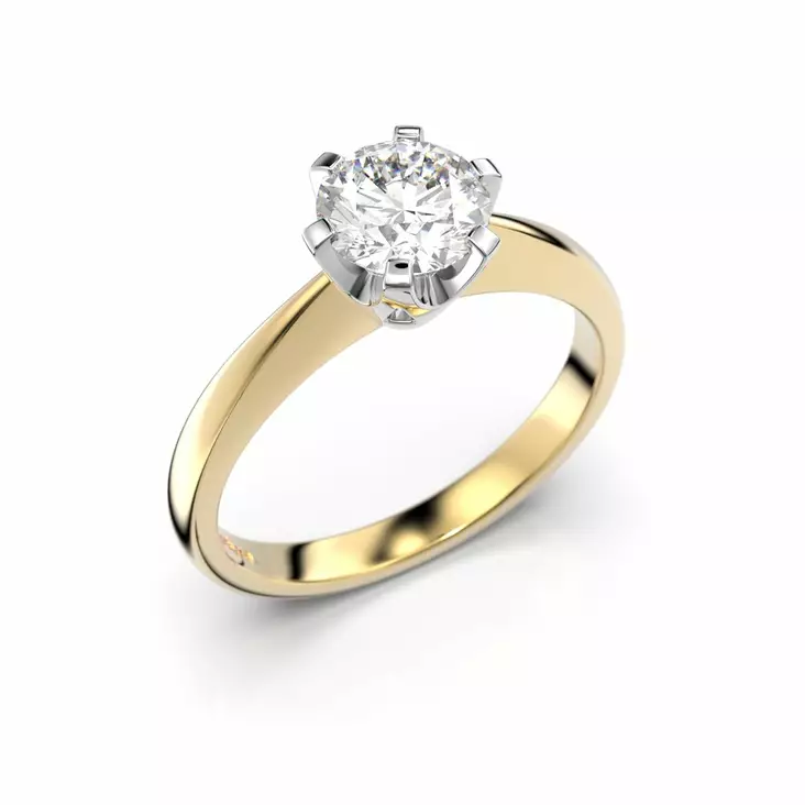 Festive Classic Timanttisormus 0,70 ct Keltakulta 14K - Solitaire sormukset - 14-204-070-KV-150 - 1