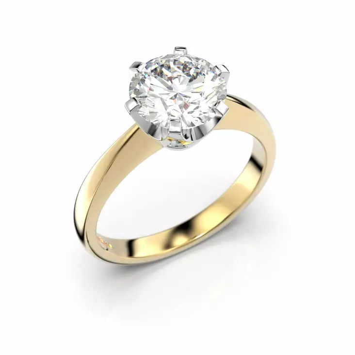 Festive Classic Timanttisormus 1,50 ct Keltakulta 14K - Solitaire sormukset - 14-204-150-KV-150 - 1