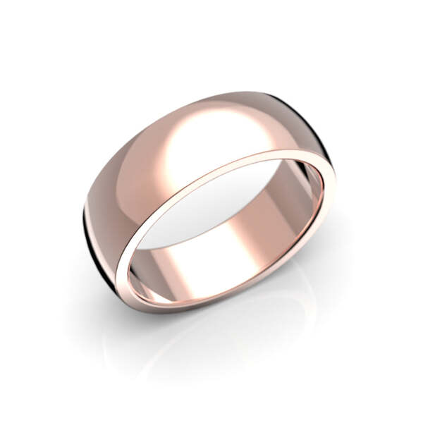 Festive Firenze Heavy kihlasormus 7,0 mm punakulta - Punakultasormukset - 14-TFL70-20-PK-150 - 1