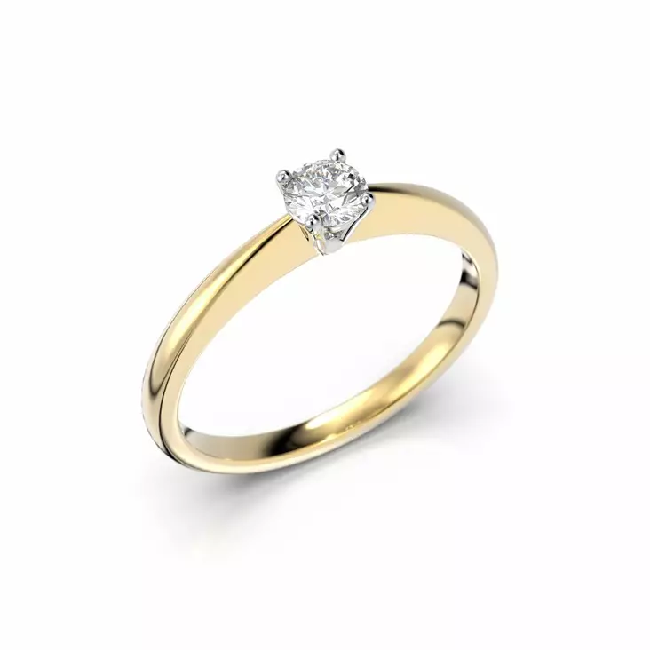 Festive Helen timanttisormus 0,19 ct - Solitaire sormukset - 14-414-019-KV-150 - 1