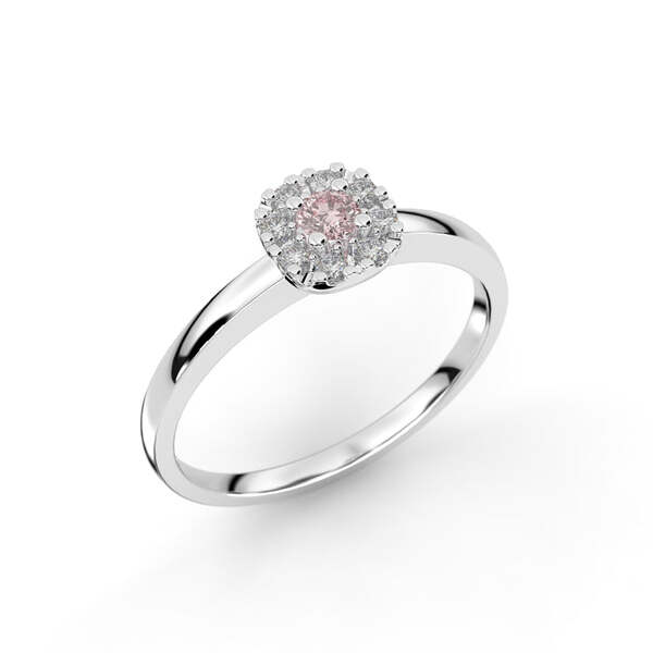 Festive Jasmin morganiitti-timanttisormus 0,08 ct - Halosormukset - 14-562-015M-VK-150 - 1