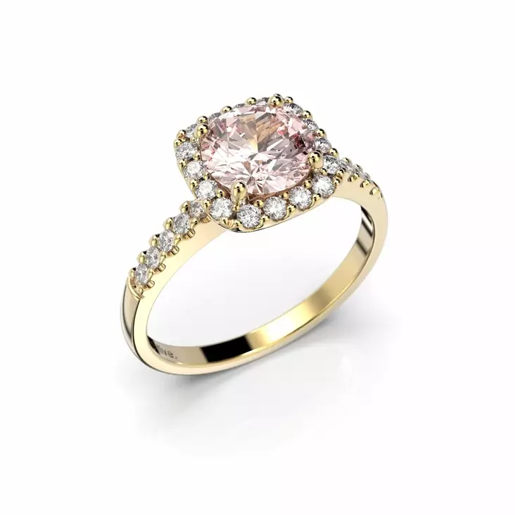 Festive Jennifer Morganiitti timanttisomus 0,26 ct - Keltakultasormukset - 14-639-126M-KK-150 - 1