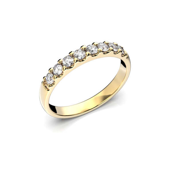 Festive Juliette rivitimanttisormus 0,32 ct keltakulta - Rivitimanttisormukset - 14-660-032-KK-150 - 1